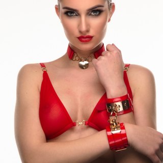 Kajdanki na nadgarstki VEGAS High Gloss Wrist Cuffs Kinky Diva Kinky Diva