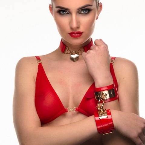 Kajdanki na nadgarstki VEGAS High Gloss Wrist Cuffs Kinky Diva Kinky Diva