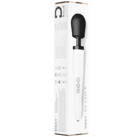 Wibrator różdżka Die Cast R Rechargeable Wand Massager White Doxy Doxy