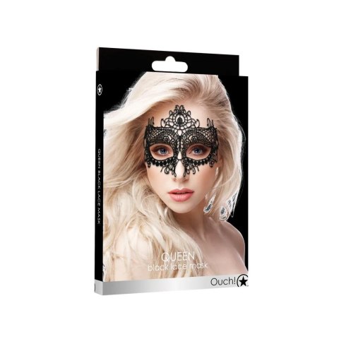 Maska ozdobna czarna Black Lace Mask