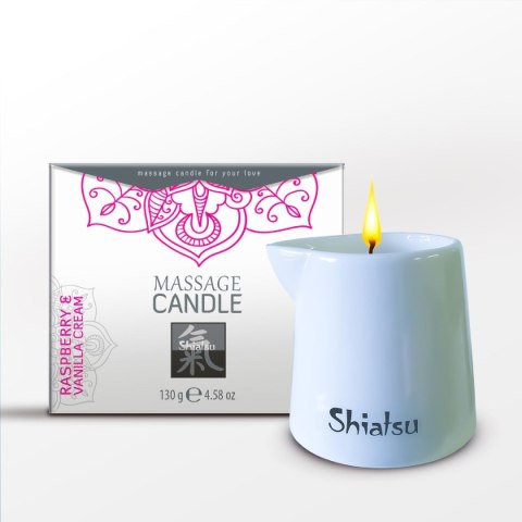 Świeca do masażu Massage Candle Raspberry & Vanilla Cream Shiatsu HOT