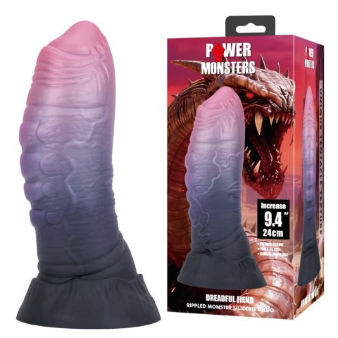 Dildo silikonowe z przyssawką 24cm Power Monsters Dreadful Fiend BAILE
