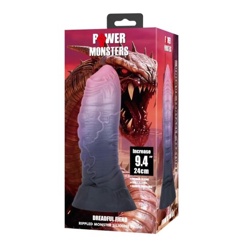 Dildo silikonowe z przyssawką 24cm Power Monsters Dreadful Fiend BAILE