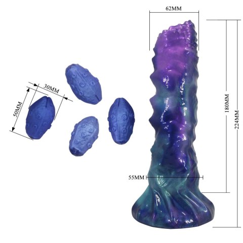 Dildo z przyssawką silikonowe 23cm Power Monsters DuskWalker Sentinel BAILE