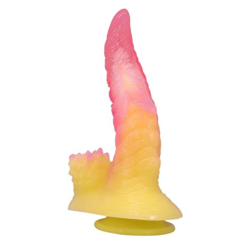 Dildo silikonowe z przyssawką i żłobieniami 22.5cm Power Monsters Flamebeast BAILE