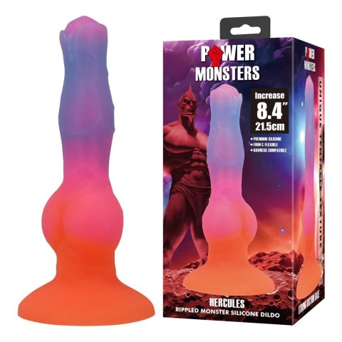 Dildo z przyssawką zwężane 21.5cm Power Monsters Hercules BAILE