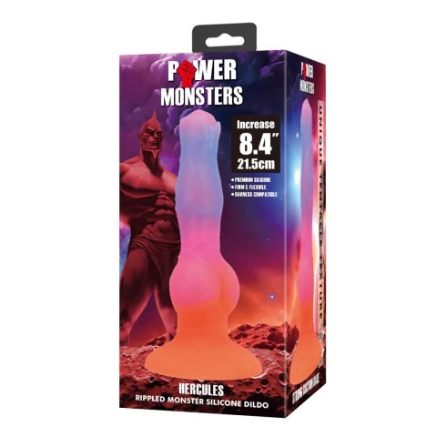 Dildo z przyssawką zwężane 21.5cm Power Monsters Hercules BAILE