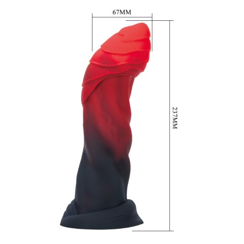 Dildo z przyssawką falowane 25cm Power Monsters Infernal Goliath BAILE
