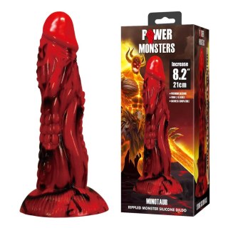 Dildo silikonowe z wypustkami 21cm Power Monsters Minotaur BAILE