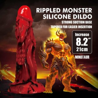 Dildo silikonowe z wypustkami 21cm Power Monsters Minotaur BAILE