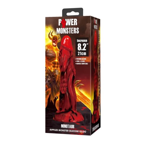 Dildo silikonowe z wypustkami 21cm Power Monsters Minotaur BAILE