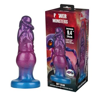 Dildo silikonowe pompowane 24cm Power Monsters Rift Titan BAILE