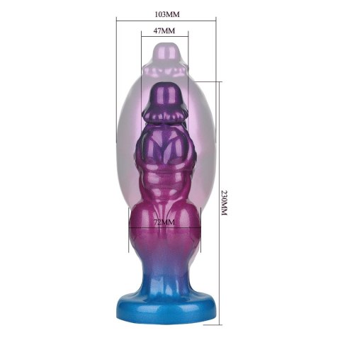 Dildo silikonowe pompowane 24cm Power Monsters Rift Titan BAILE