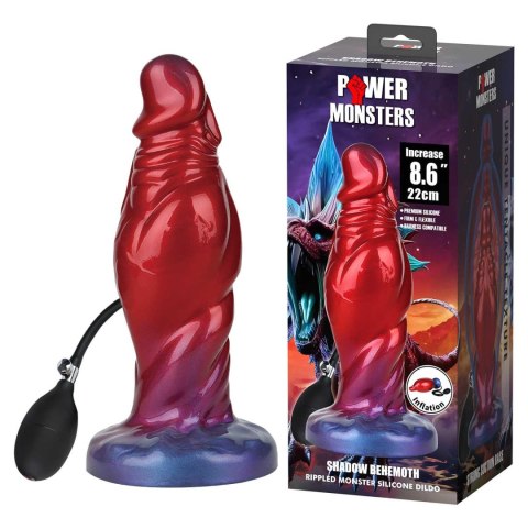 Dildo silikonowe nadmuchiwane 22cm Power Monsters Shadow Behemoth BAILE