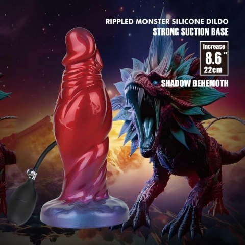 Dildo silikonowe nadmuchiwane 22cm Power Monsters Shadow Behemoth BAILE