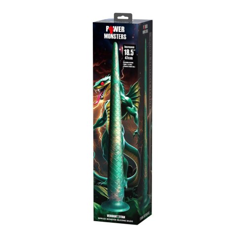 Dildo pokryte łuskami 47cm Power Monsters Verdant Titan BAILE