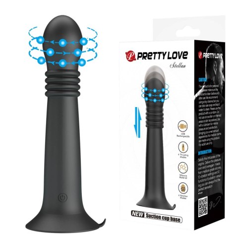 Luksusowy Wibrator Tłokowo-Rotacyjny Z Przyssawką 23 cm – Pretty Love