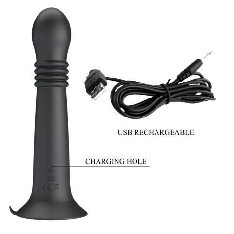 Luksusowy Wibrator Tłokowo-Rotacyjny Z Przyssawką 23 cm – Pretty Love