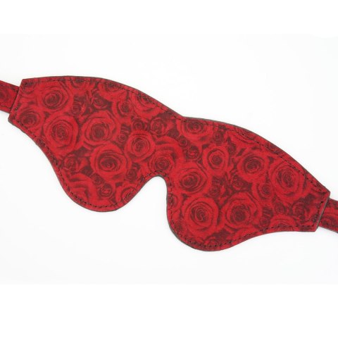 Maska Kinbaku Ukiyoe Red Rosy Lamb Leather Blindfold Liebe Seele Liebe Seele