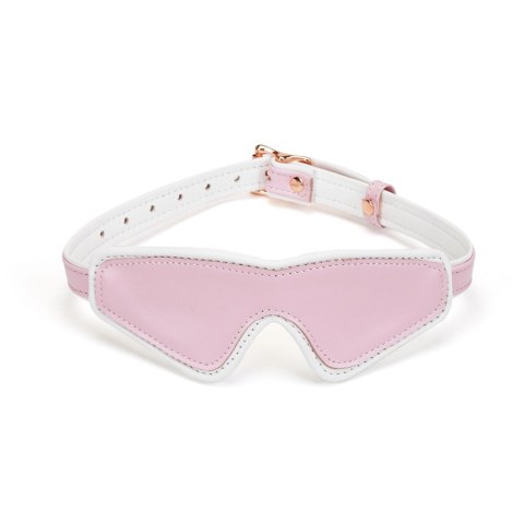 Maska White & Pink Fairygoat Leather Blindfold Liebe Seele Liebe Seele