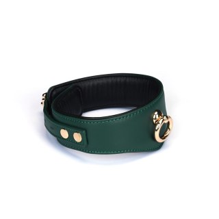 Obroża Mossy Chic Leather Curved Collar Liebe Seele Liebe Seele