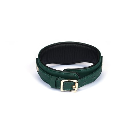 Obroża Mossy Chic Leather Curved Collar Liebe Seele Liebe Seele
