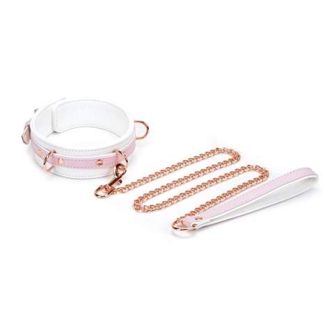 Obróżka White & Pink Fairy Goat Leather Collar Liebe Seele Liebe Seele