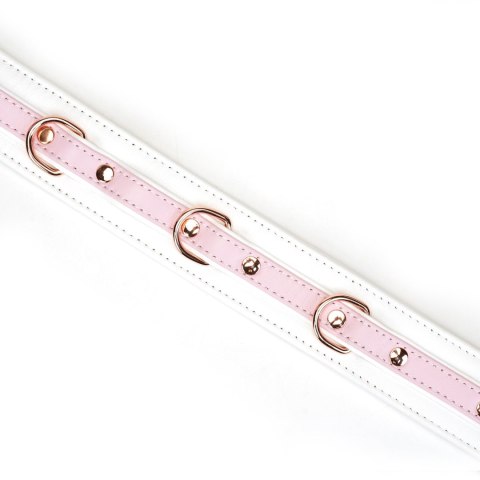 Obróżka White & Pink Fairy Goat Leather Collar Liebe Seele Liebe Seele