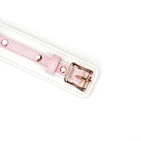 Obróżka White & Pink Fairy Goat Leather Collar Liebe Seele Liebe Seele