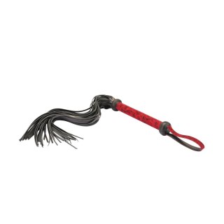 Pejcz Kinbaku Ukiyoe Red Rosy Leather Flogger Whip Liebe Seele Liebe Seele