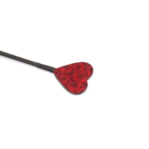 Szpicruta Kinbaku Ukiyoe Red Rosy Leather Crop Liebe Seele Liebe Seele