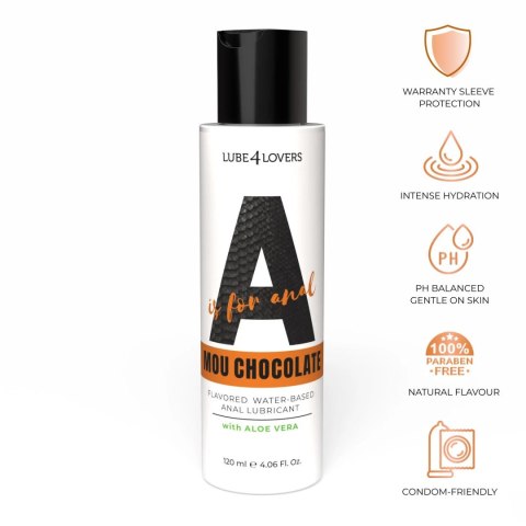 Lubrykant analny o zapachu czekolady LUBE4LOVERS A Is for Mou Chocolate 120ml