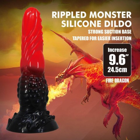 Dildo silikonowe 24.5cm Power Monsters Fire Dragon BAILE