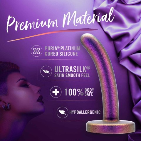 Dildo silikonowe do STRAP-ON 12cm metaliczny fioletTEMPTASIA SURRENDER PEG BEGINNER POWER TONGA