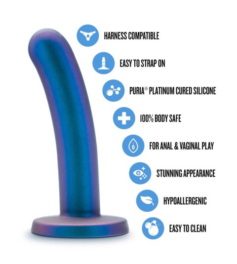 Dildo silikonowe do STRAP-ON 14.6cm niebieskie TEMPTASIA SURRENDER PEG INTERMEDIATE TONGA