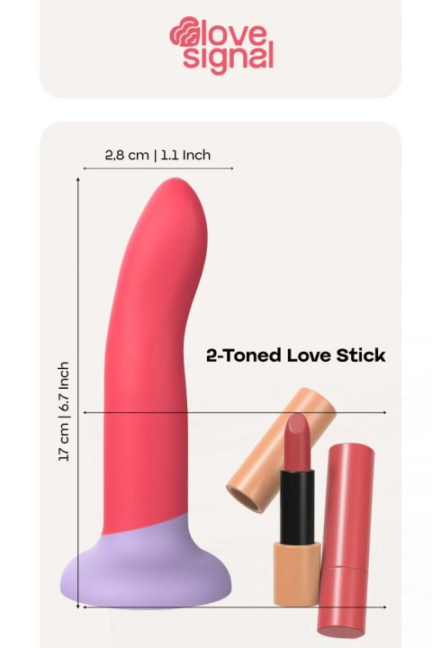 Dildo silikonowe wielokolorowe 20.5cm 2-Toned Love Stick Large LOVE SIGNAL