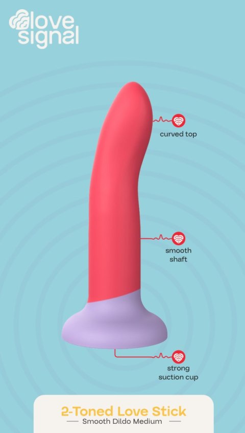 Dildo silikonowe wielokolorowe 17cm 2-Toned Love Stick Medium LOVE SIGNAL