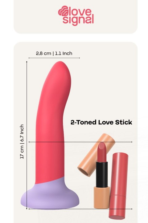 Dildo silikonowe wielokolorowe 17cm 2-Toned Love Stick Medium LOVE SIGNAL