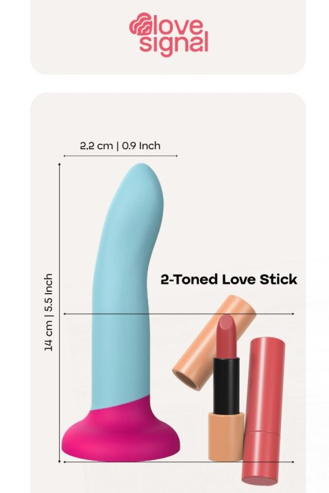 Dildo silikonowe wielokolorowe 14cm 2-Toned Love Stick Small LOVE SIGNAL