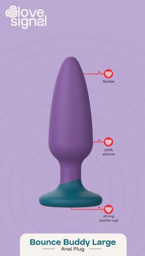 Silikonowy Korek Analny z Przyssawką 13 cm-Dreamtoys