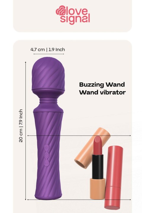 Masażer Buzzing Wand 3 Tryby 7 Programów USB Ładowany -Love Signal