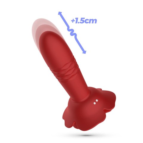 Silikonowy Korek Analny z Funkcją Posuwu (Thrust), Wibracjami i Pilotem – Crushious