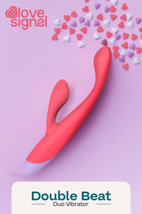 Wibrator Króliczek Dwusilnikowy Silikonowy Wodoodporny USB - Dreamtoys Double Beat