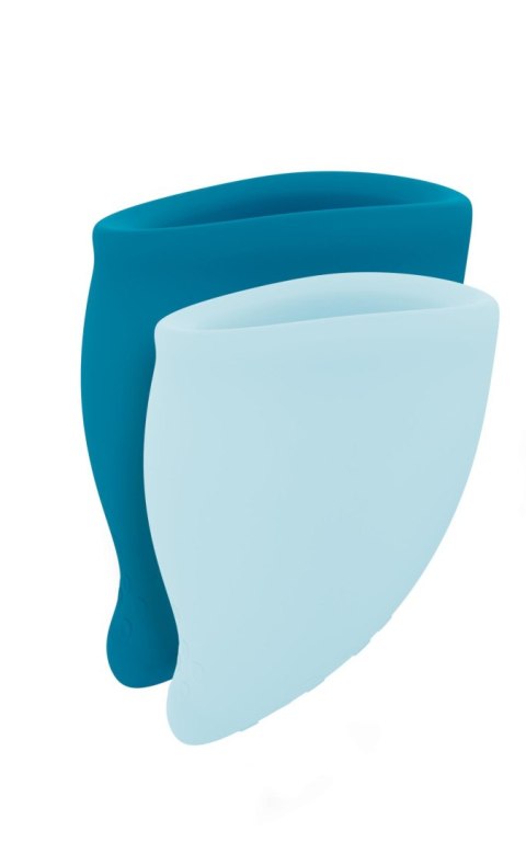 Kubeczki menstruacyjne niebieski i turkus Fun Factory Fun Cup Explore
