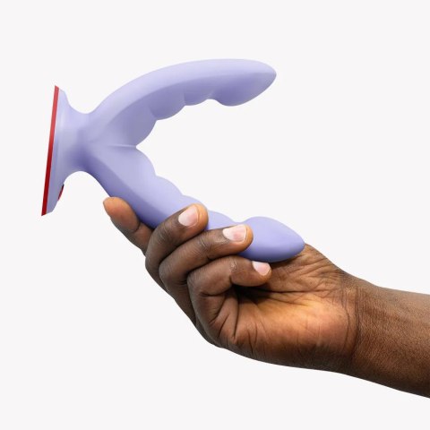 Dildo Bezpaskowe U-Shape Grinding Z Przyssawką Lawendowe – Fun Factory Ryde Lavender