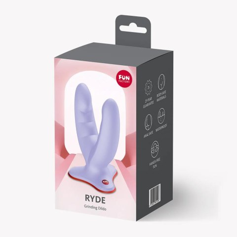 Dildo Bezpaskowe U-Shape Grinding Z Przyssawką Lawendowe – Fun Factory Ryde Lavender