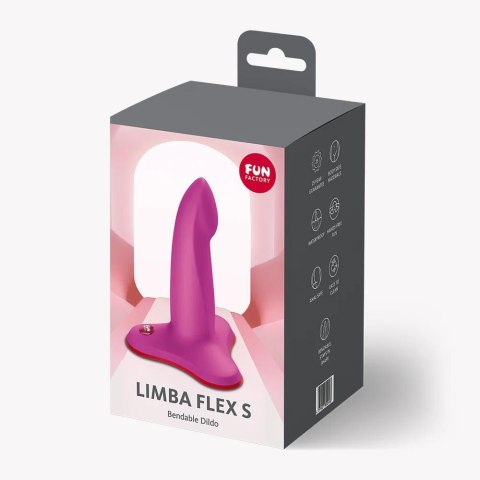 Dildo elastyczne fuksja 12.2cm Limba Flex FUNFACTORY
