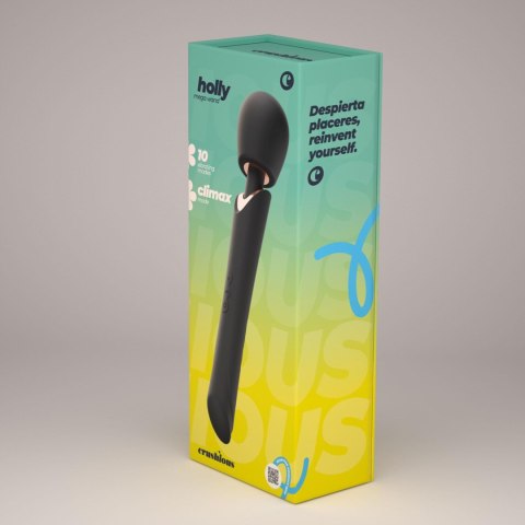 Masażer Crushious Holly 10 Trybów + Climax USB Ładowany Czarny