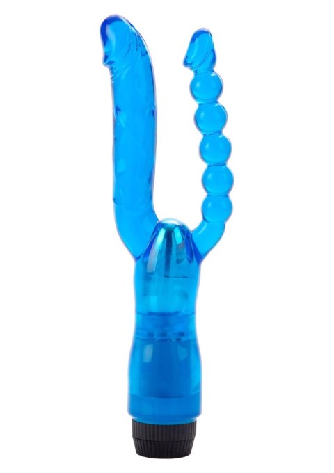 Wibrator Do Podwójnej Penetracji Elastyczny Niebieski – Dual Penetrator Vibrator Blue