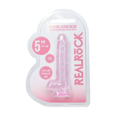 Dildo żelowe różowe 12.7cm Crystal Clear Dong REALROCK SHOTS
